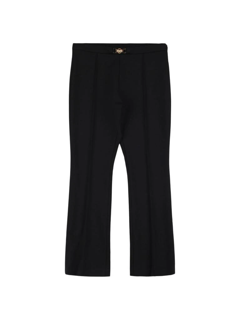 Versace Jersey Pants W/ Logo Buckle 1