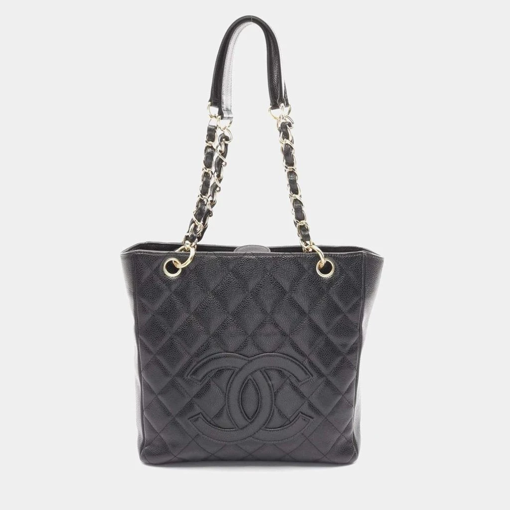 Chanel Chanel PST Black Leather Tote Bag 1