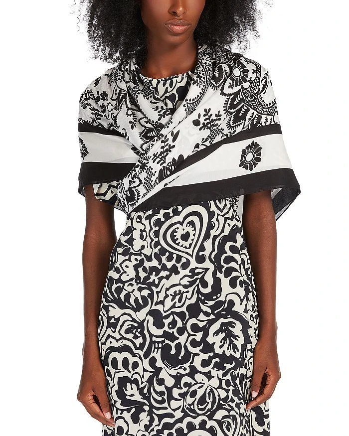 Weekend Max Mara Sarong Lace Print Shawl 1