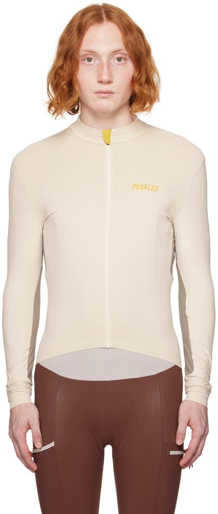 PEDALED Off-White Road Cycling Long Sleeve T-Shirt