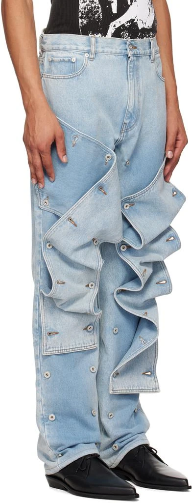 Y/Project Blue Snap Off Jeans 2
