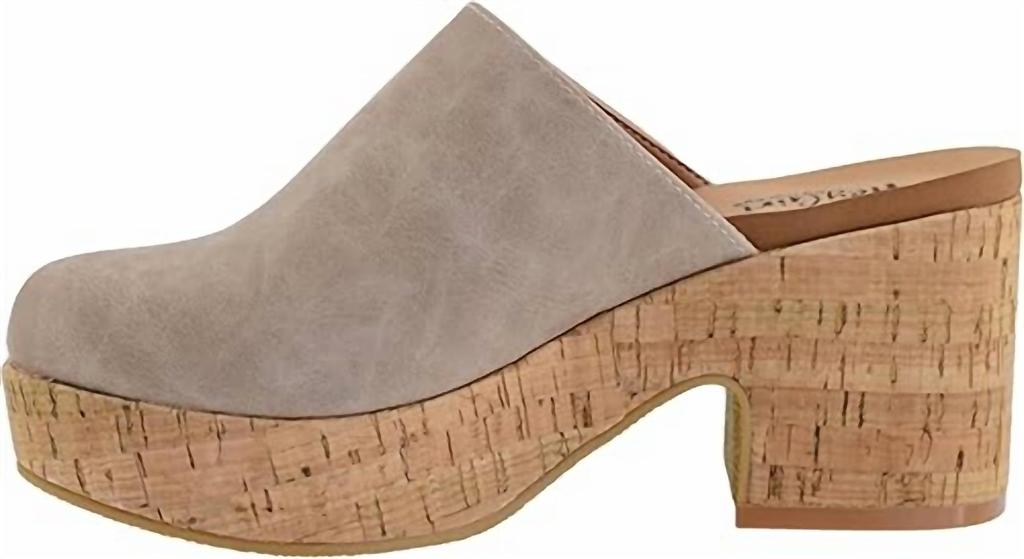 Corkys Footwear Women's Watch Your Back Wedge Sandal In Taupe