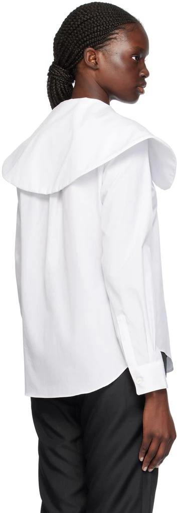 Comme des Garcons White Peter Pan Collar Shirt 3