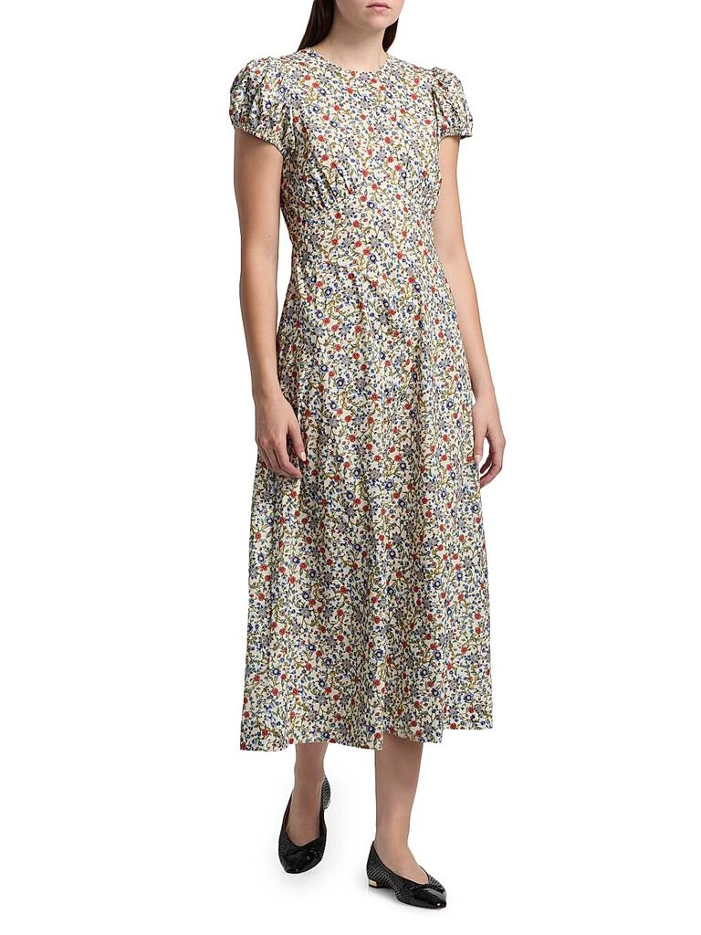 DÔEN Rhodia Floral Cotton Midi-Dress 2
