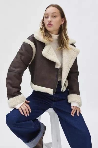 BDG BDG Leigh Cropped Aviator Jacket 1