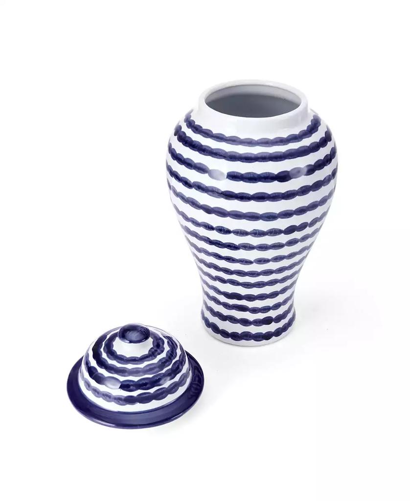 Mikasa Stripe Ceramic Canister with Lid