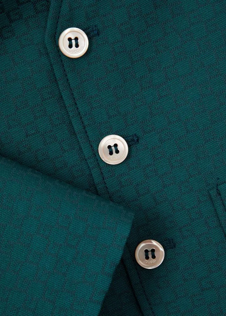 Gucci KIDS GG-monogram jacquard jacket  2