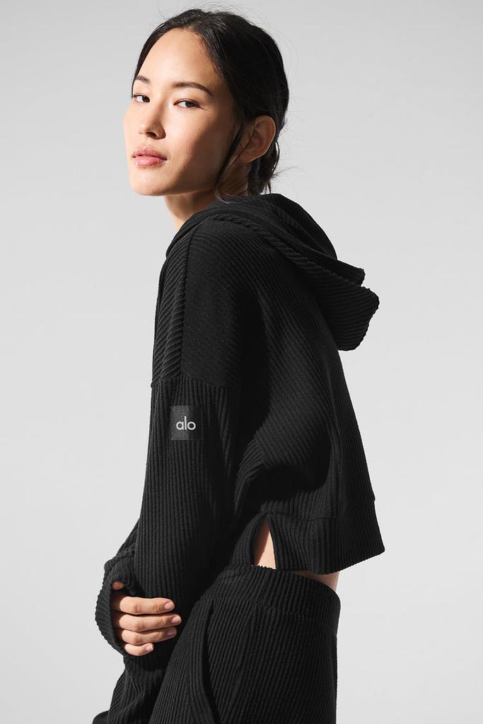 alo Muse Hoodie Black セットアップ Alo Muse Hoodie - Black - Hoodies - Free Shipping - BeyondStyle