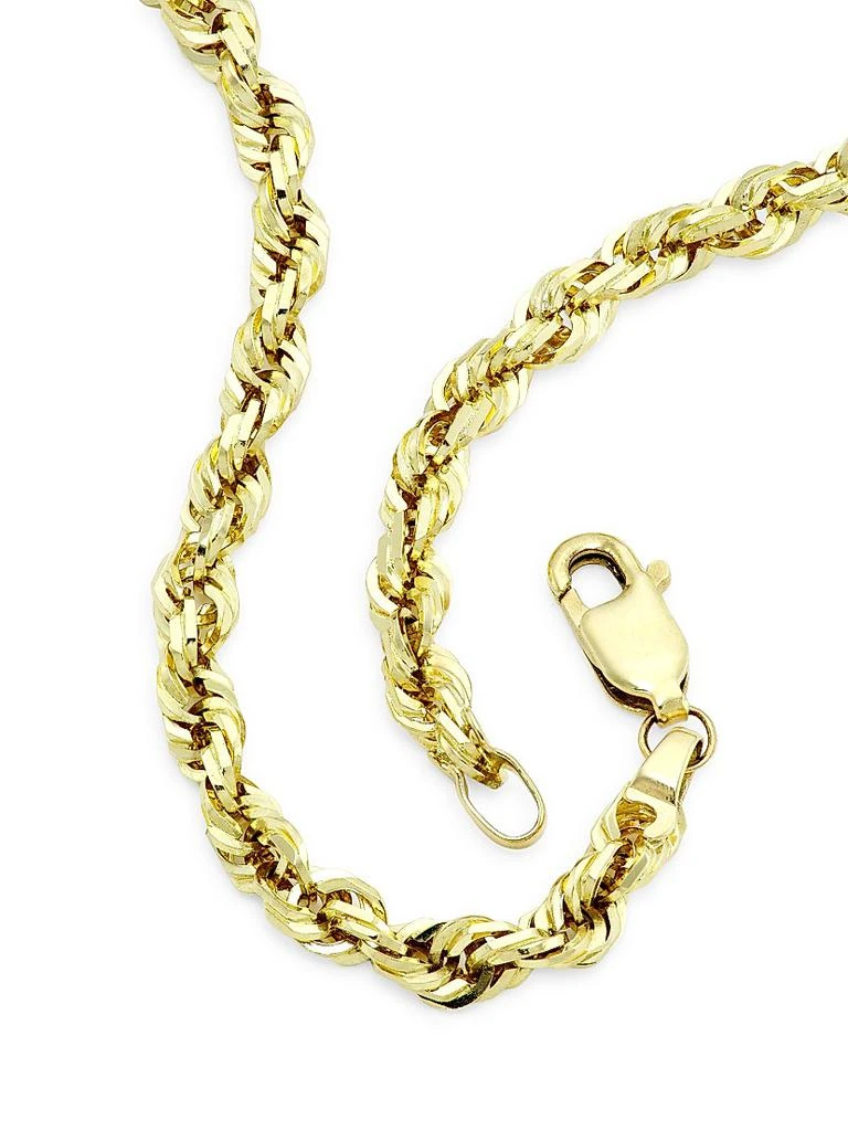 Saks Fifth Avenue Collection 14K Yellow Gold Rope Chain Necklace/24" 3