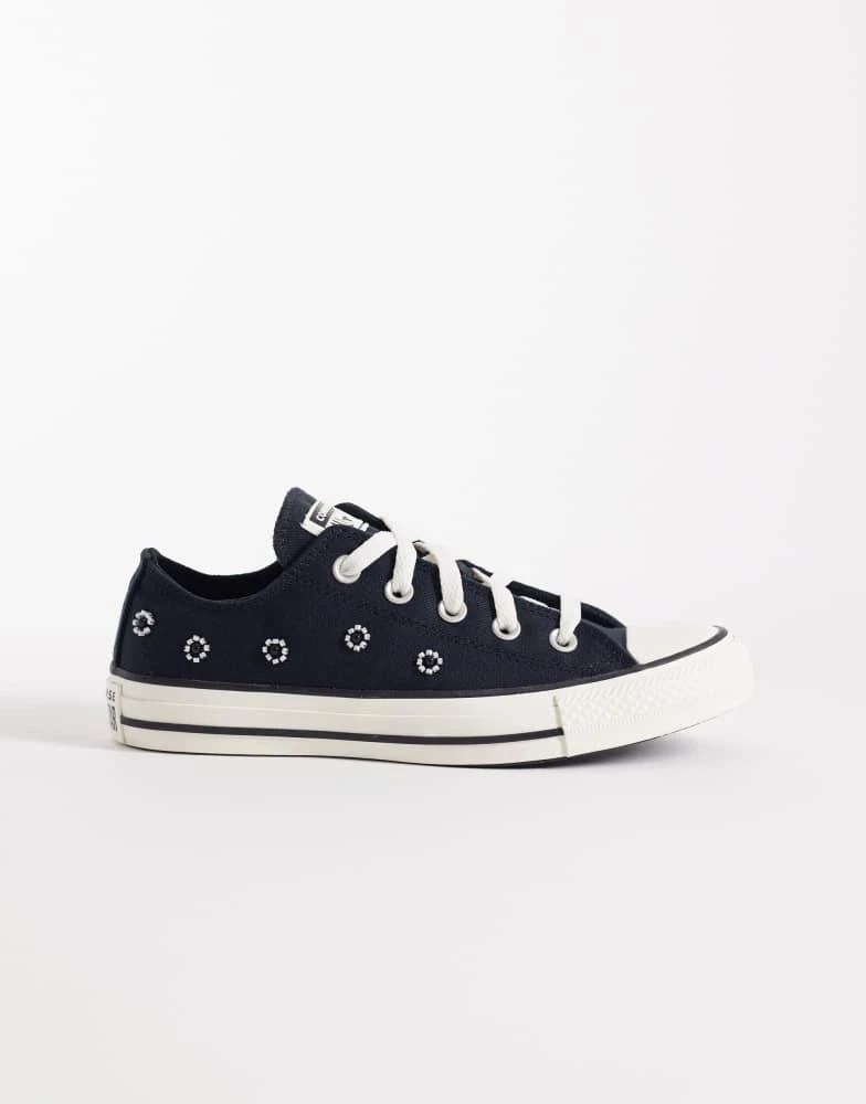 Converse Converse Chuck Taylor All Star Ox trainers with beading detail in black