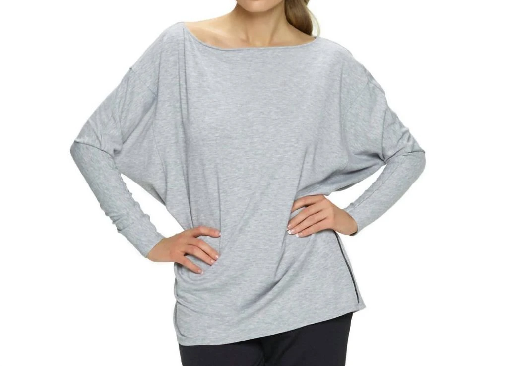 Felina Women's City Terry Poncho In Heather Grey 1