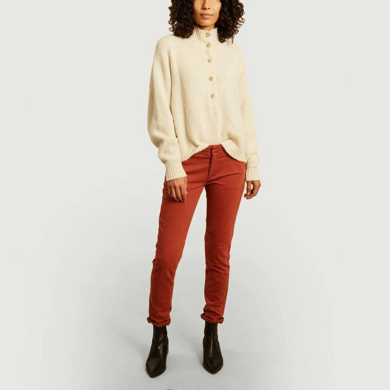 Reiko Sandy 2 Basic chino trousers Red ochre REIKO 4