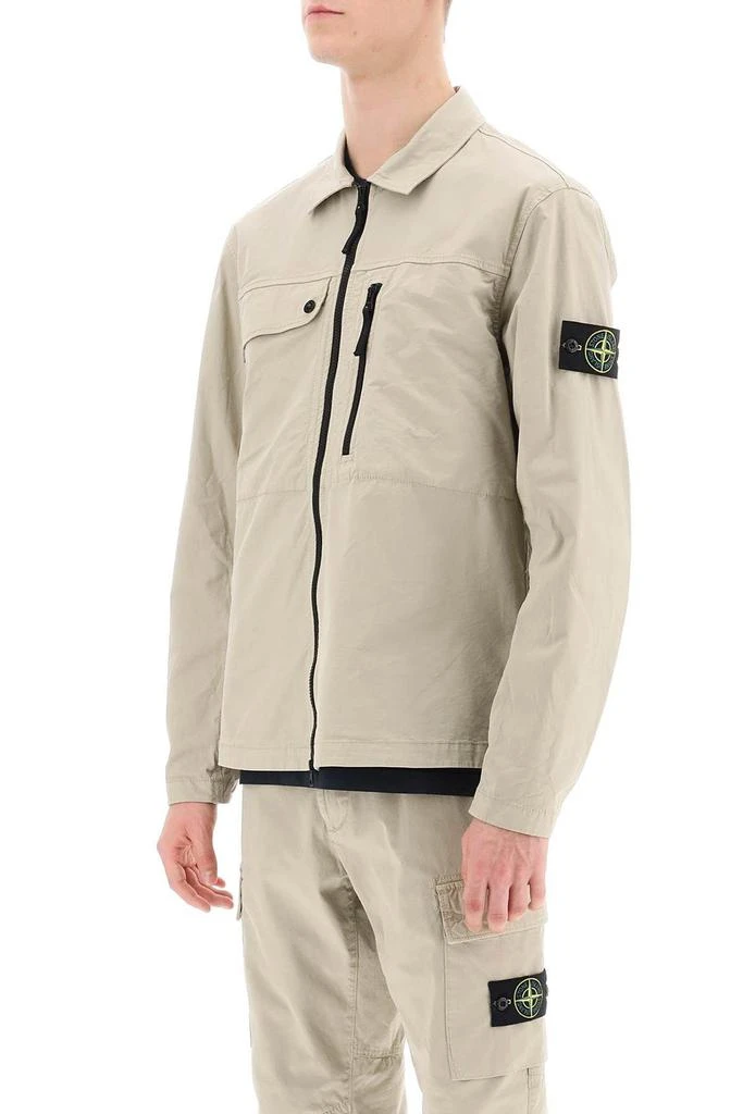 STONE ISLAND Supima Cotton Twill Stretch-TC overshirt 5