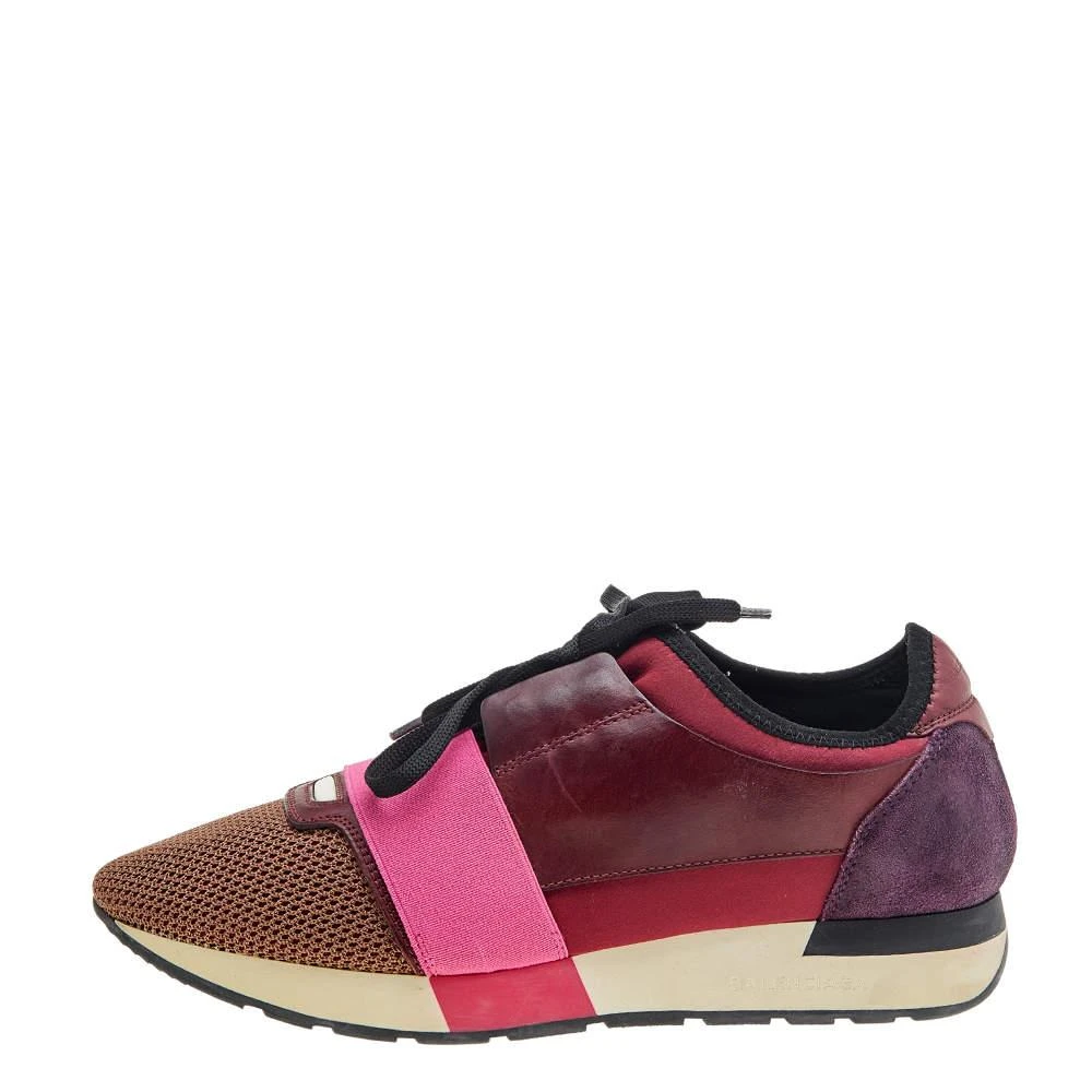 Balenciaga Balenciaga Multicolor Leather And Mesh Race Runner Low Top Sneakers Size 40 2