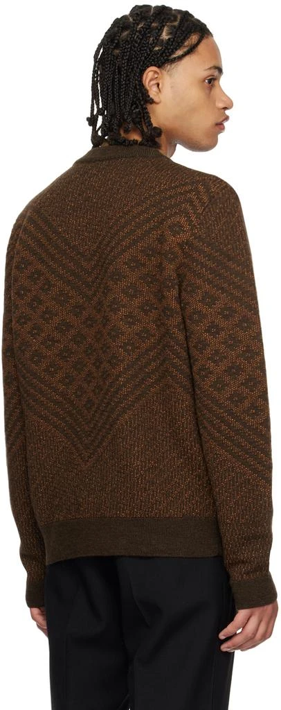 WALES BONNER Brown Henri Sweater 3