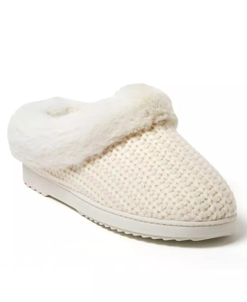Dear Foams Women's Hannah Festive Knit Clog Slippers 1