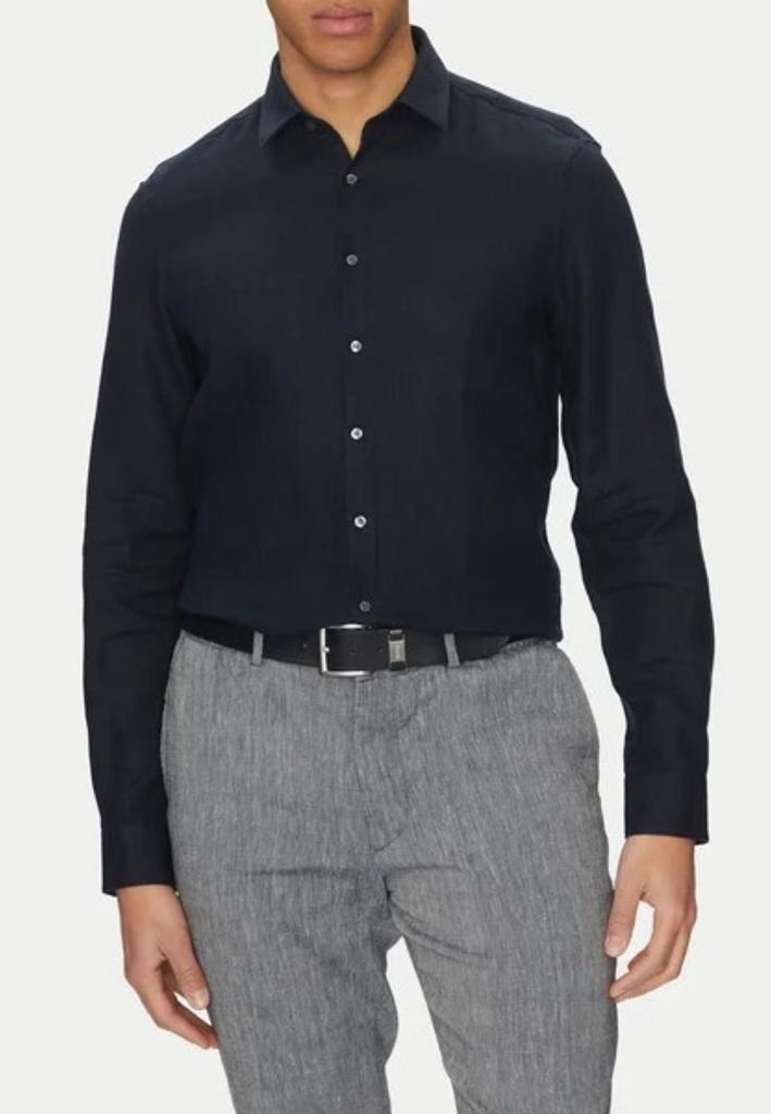 Calvin Klein Calvin Klein LINEN SOLID SLIM SHIRT