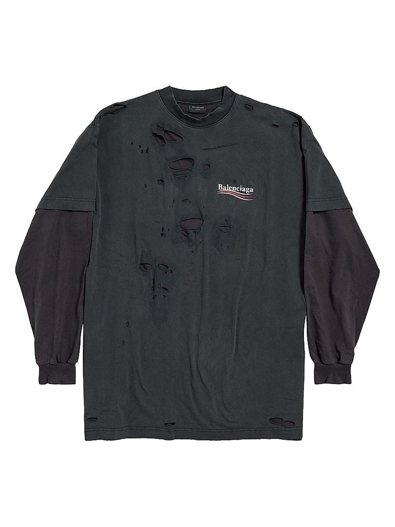 Balenciaga Patch Garde-Robe Medium Fit T-Shirt - T-Shirts - Free