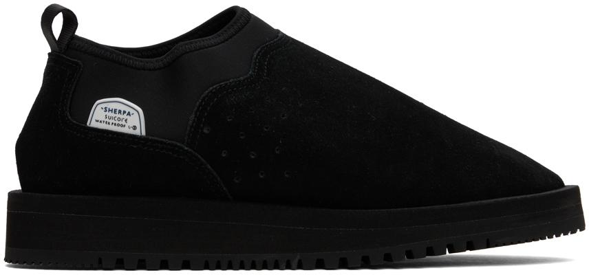 SUICOKE Black RON-Swpab-MID Loafers