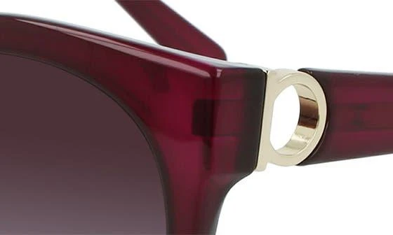 Salvatore Ferragamo Gancini 53mm Round Sunglasses 6