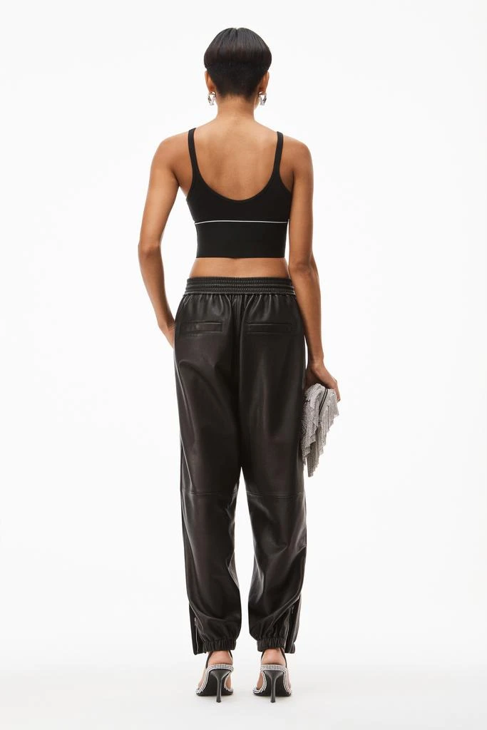 Alexander Wang LOGO ELASTIC BRA IN RIBBED JERSEY 3