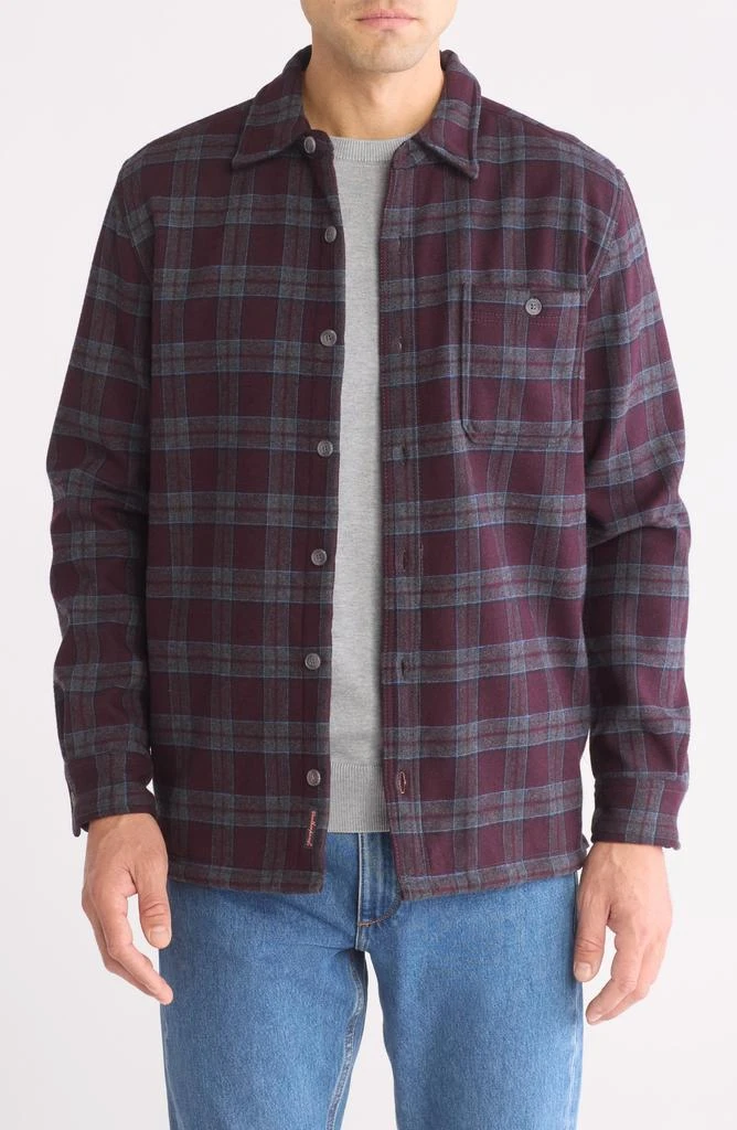 Weatherproof® Plaid Flannel Fleece Bonded Shirt Jacket 1