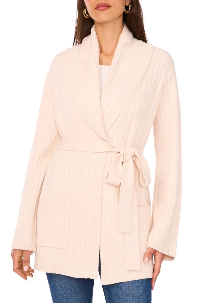 Vince Camuto Shawl Collar Belted Cardigan