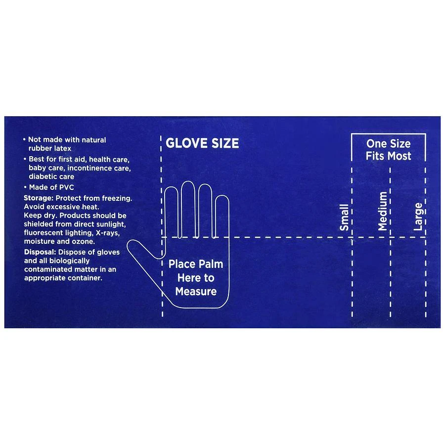 Walgreens Stretch Vinyl Exam Gloves M 3