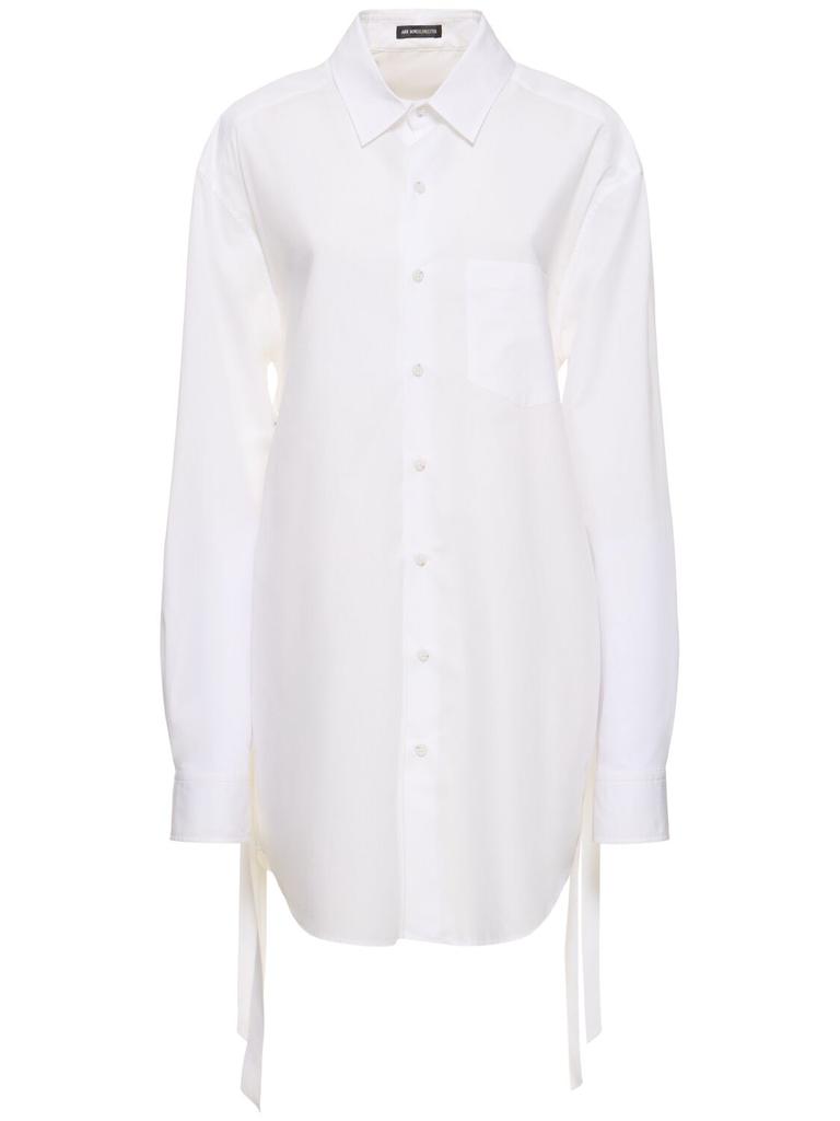 ANN DEMEULEMEESTER Dete Long Cotton Poplin Shirt