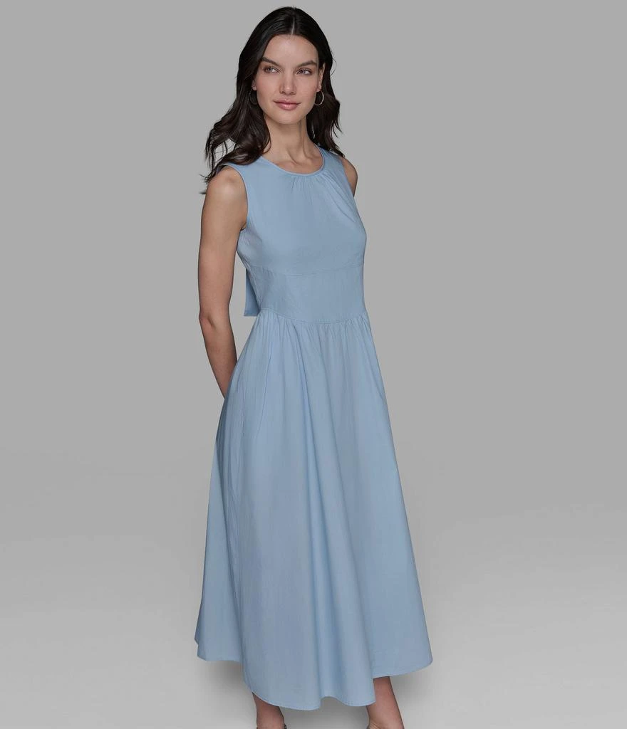 Karl Lagerfeld Paris POPLIN DRESS WITH BACK TIES 5