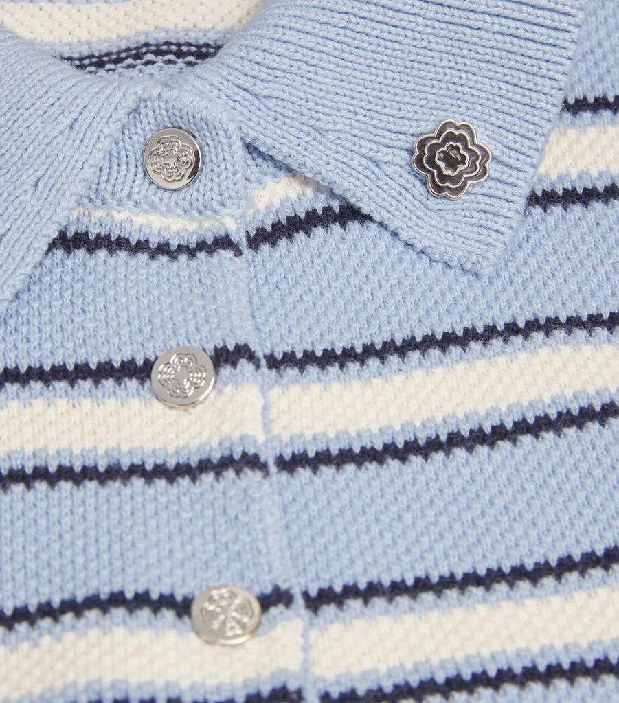 Maje Stripe Cropped Polo Shirt 5