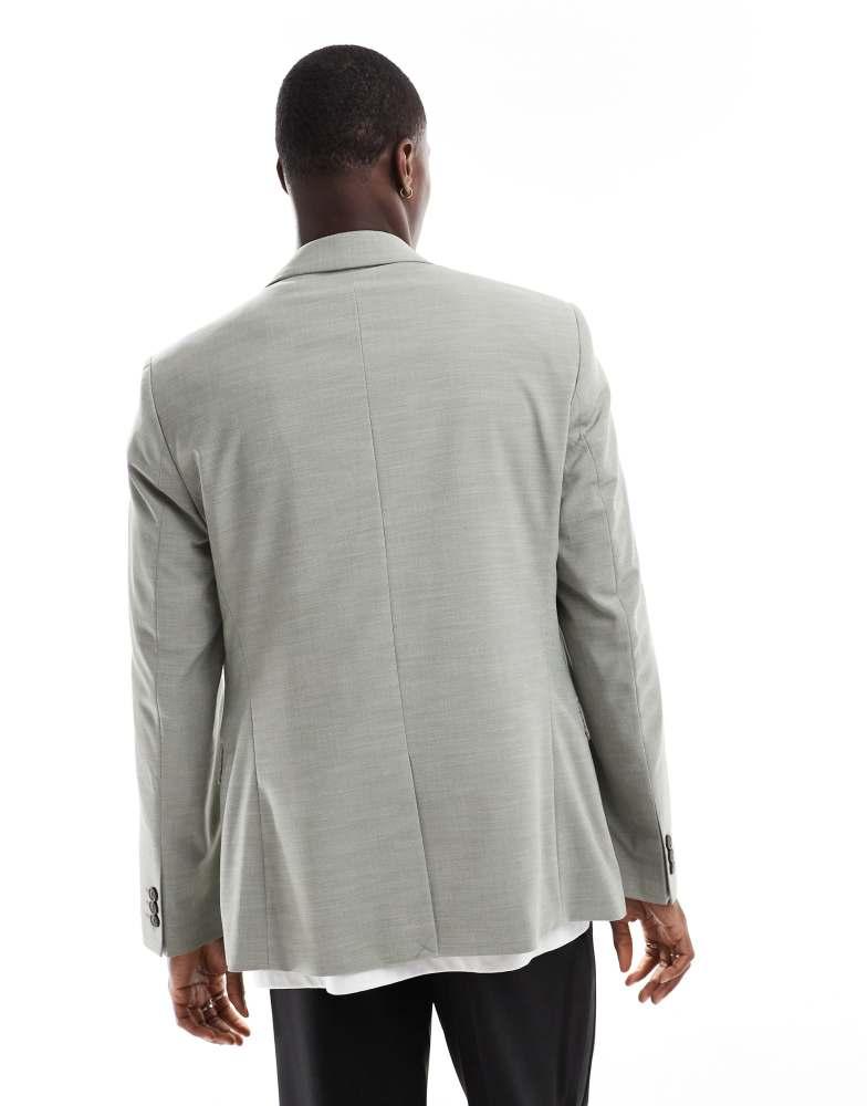Ben Sherman Ben Sherman single breasted suit jacket in sage