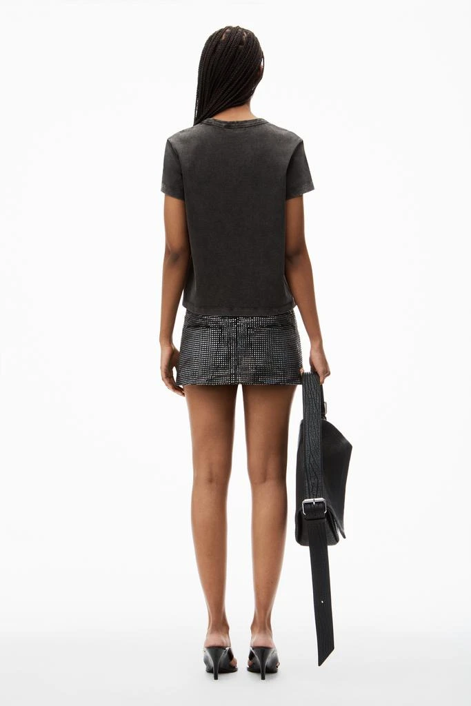 Alexander Wang SHRUNKEN TEE IN ACID WASH JERSEY 4