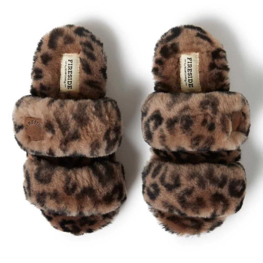 Dear Foams Women's Benalla All Over Shearling Double Band Slide 4