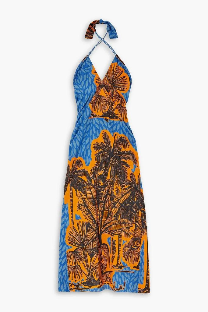 JOHANNA ORTIZ Vida Salvaje printed cotton midi dress 1