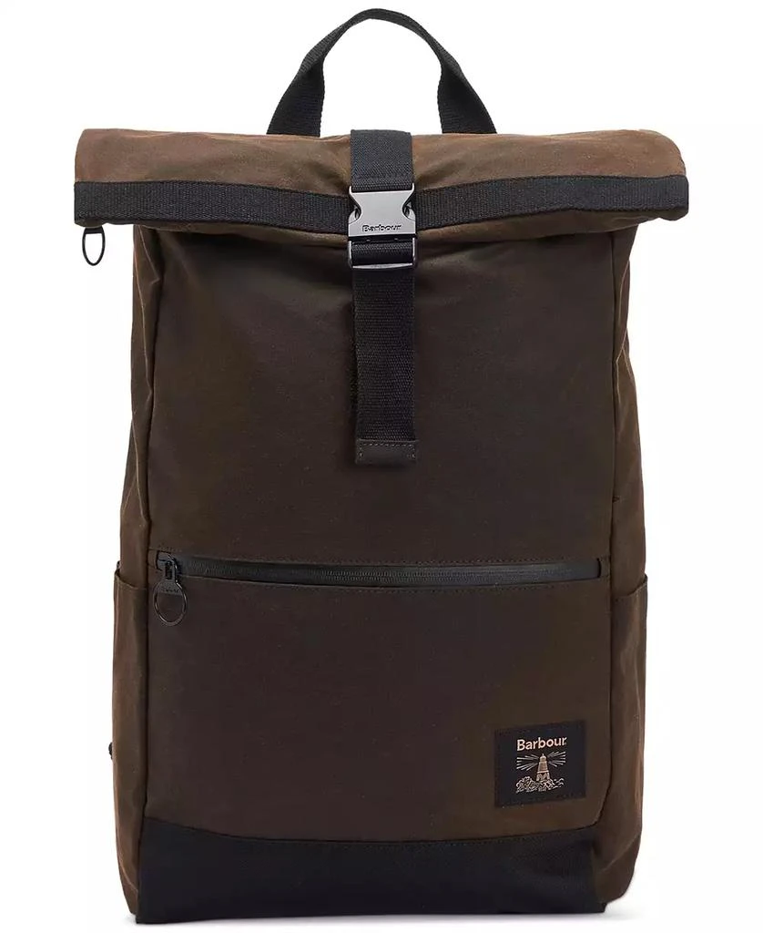 Barbour Men's Field Wax Fold-Over Backpack 1