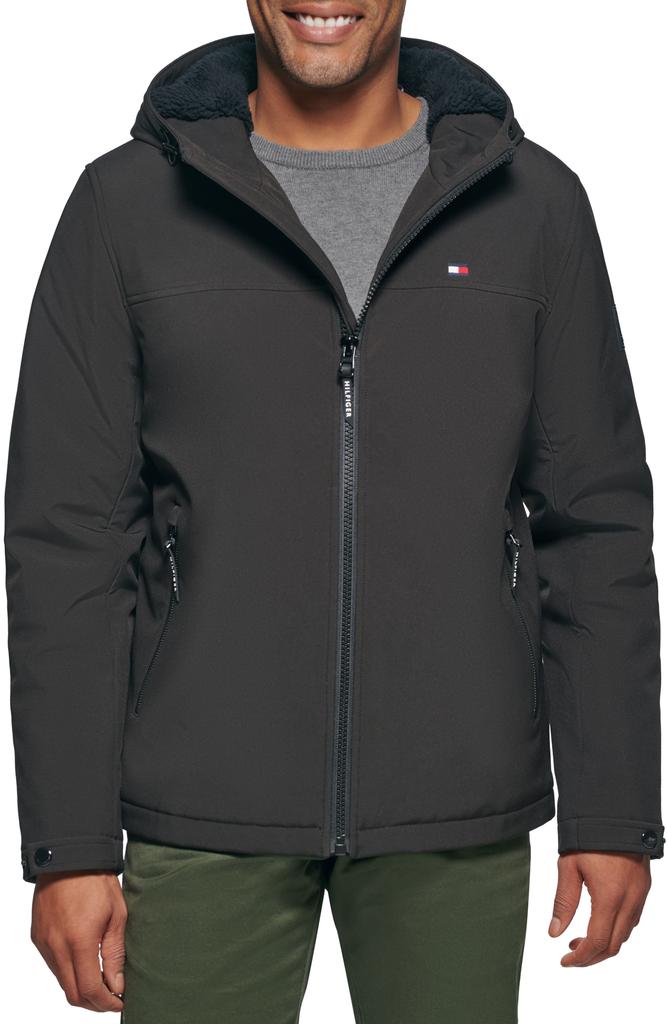 Tommy Hilfiger Faux Shearling Lined Hooded Jacket