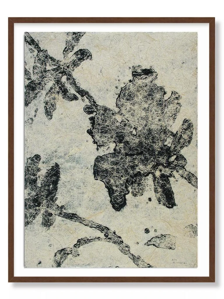 Elena Jiménez Moreno ''Negra flor III'' Framed Engraving on Paper, 34'' x 27'' 1