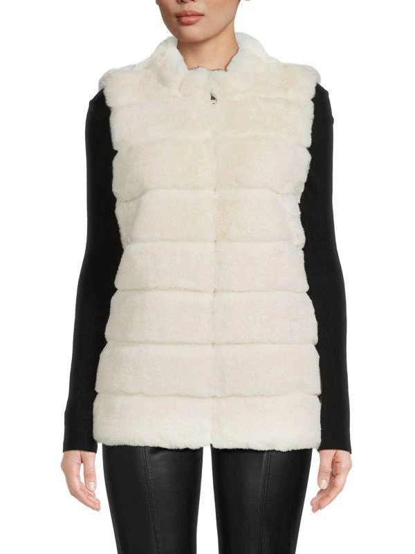La Fiorentina Plush Faux Fur Vest 1
