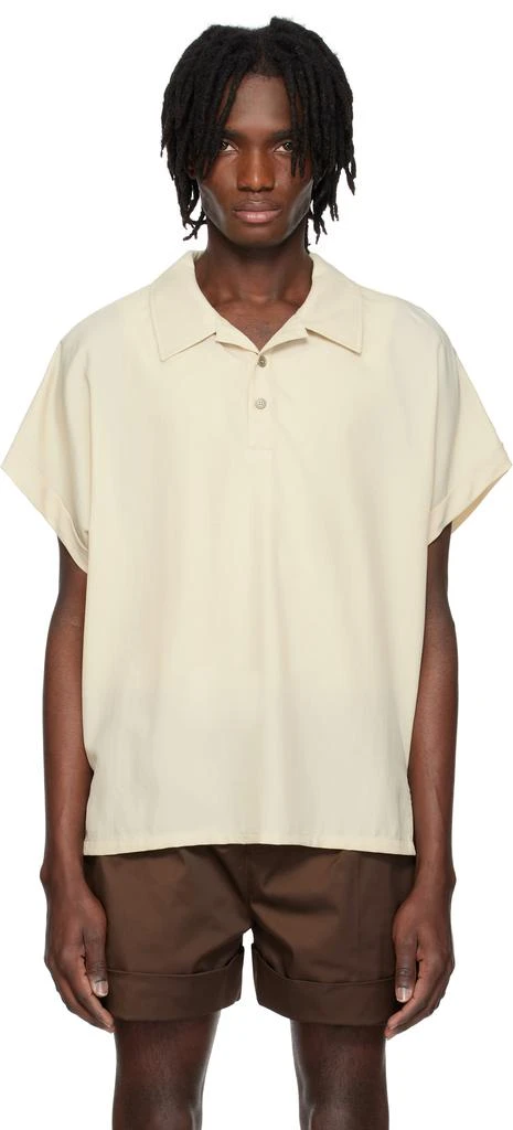 Recto Beige Dolman Sleeve Polo 1