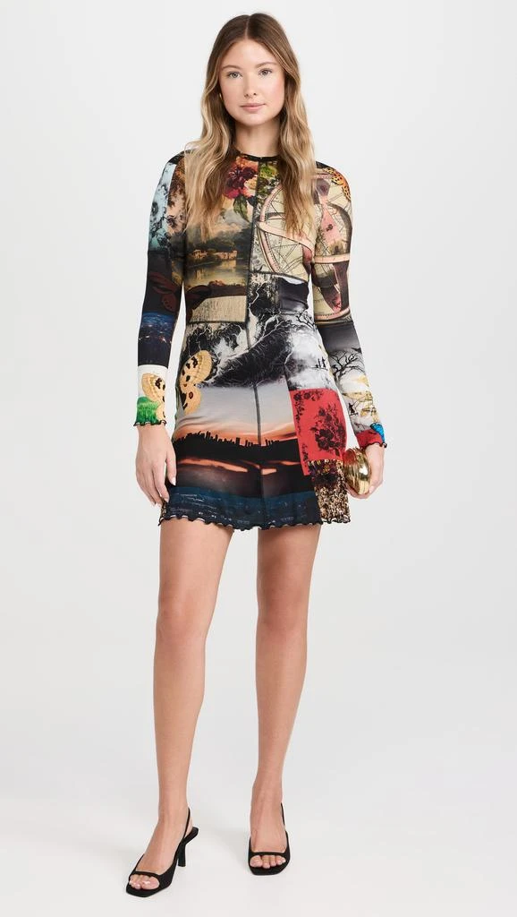 Alice + Olivia Delora Paneled Flare Mini Dress 4