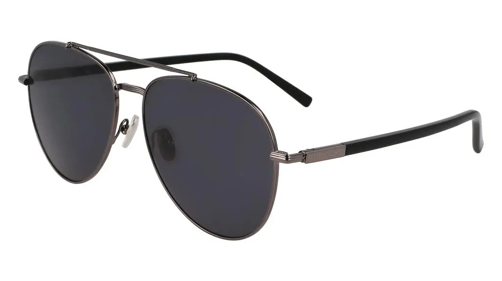 Salvatore Ferragamo Grey Pilot Men's Sunglasses SF316S 027 61