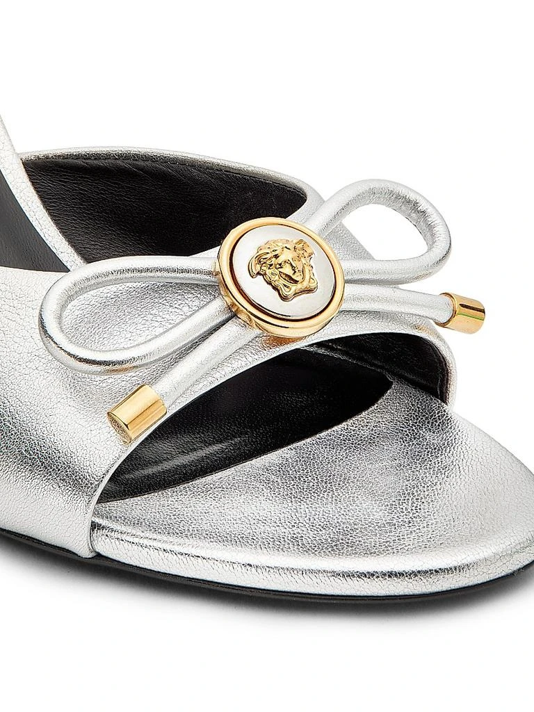 Versace 85MM Leather Mule Heels 5