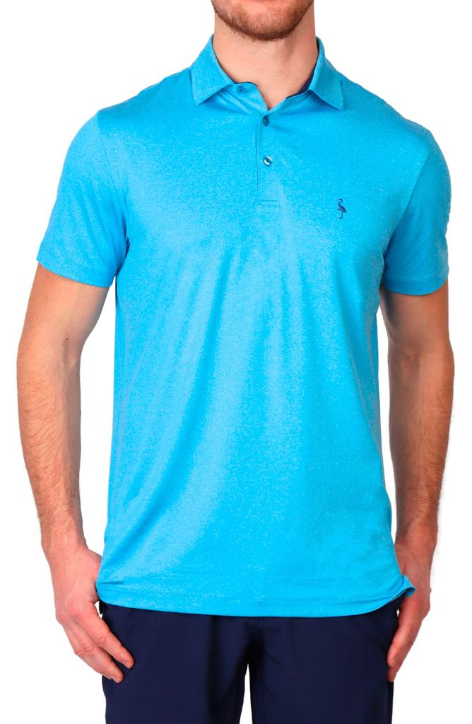 TailorByrd Solid Mélange Performance Polo