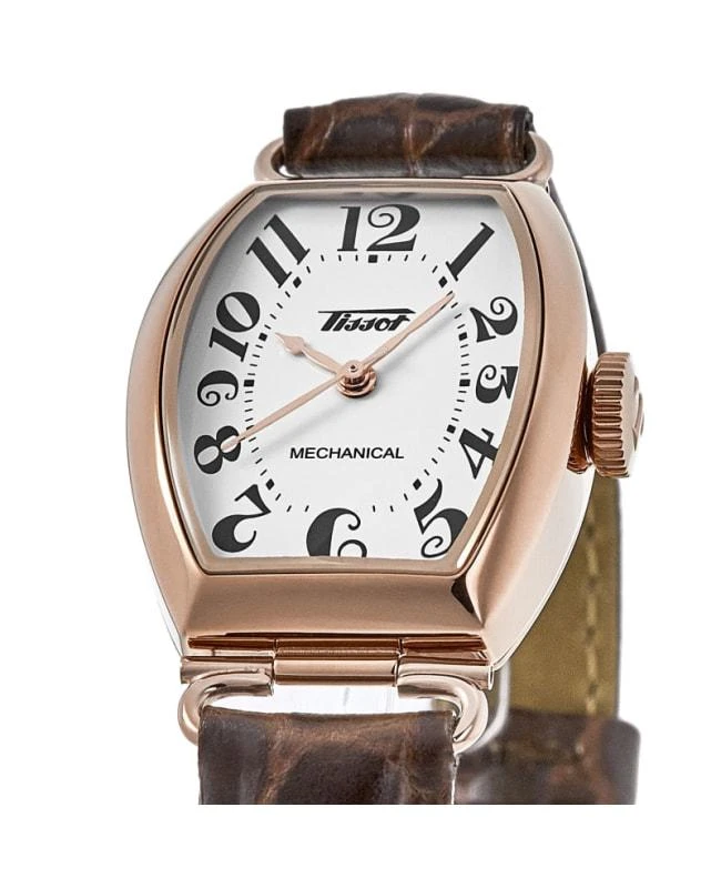 Tissot Tissot Heritage Porto Mechanical White Dial Leather Strap Women's Watch T128.161.36.012.00 3