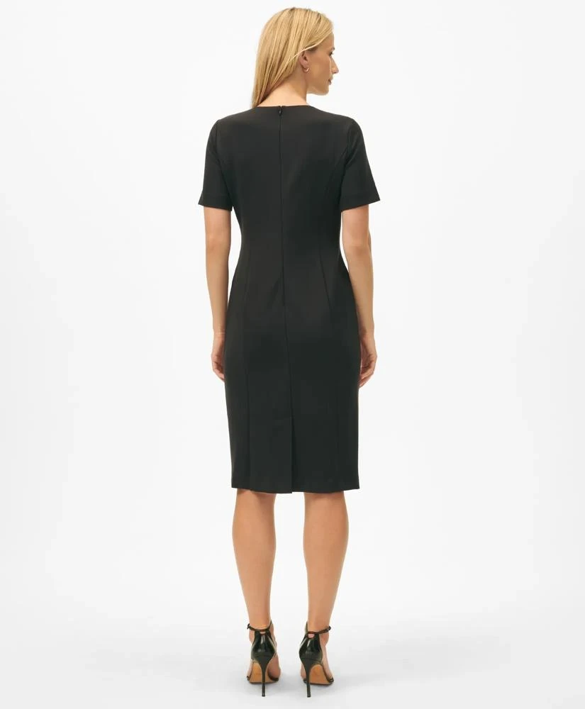 Brooks Brothers Short Sleeve Hip-Pocket Ponte Dress 2