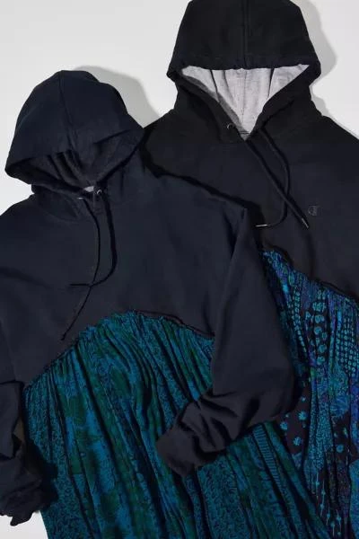Urban Renewal ReMADE By UO Gauze Hoodie Maxi Dress 2