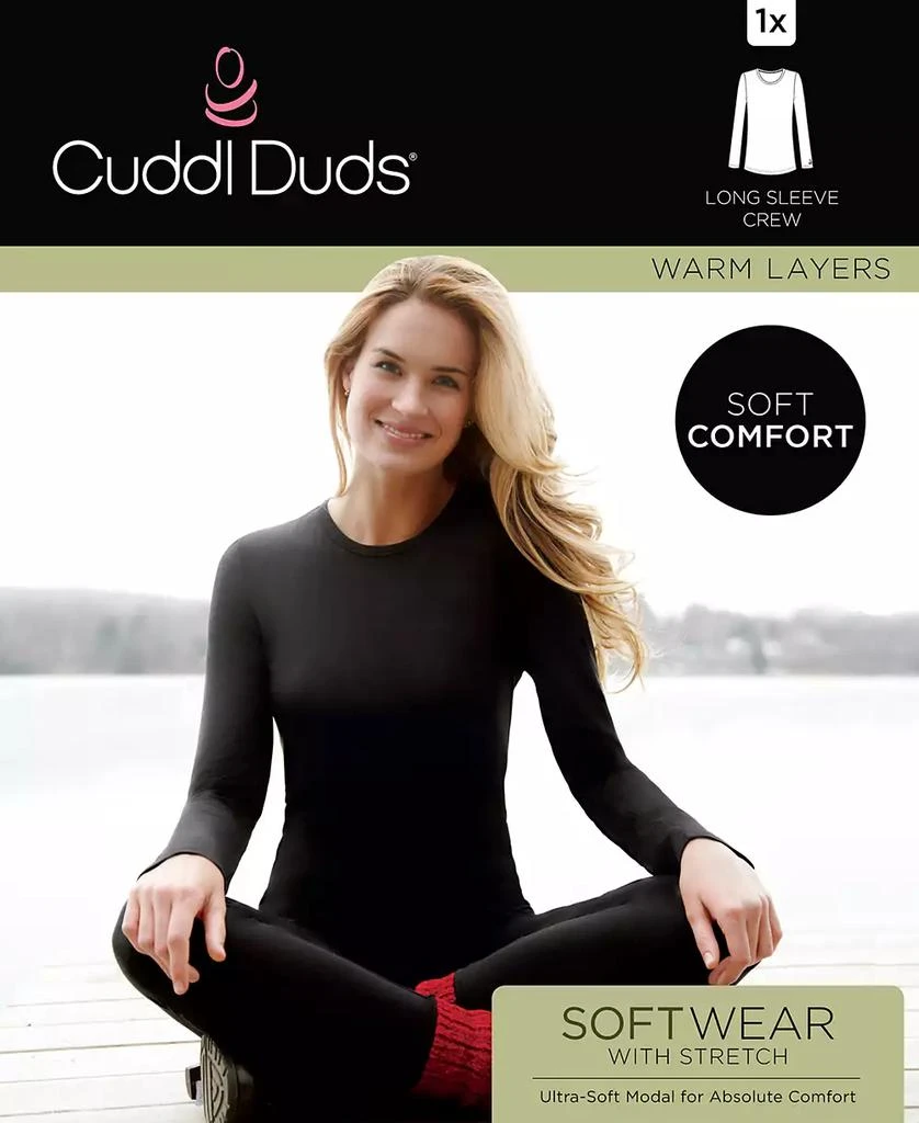 Cuddl Duds Plus Size Softwear with Stretch Long Sleeve Top 3