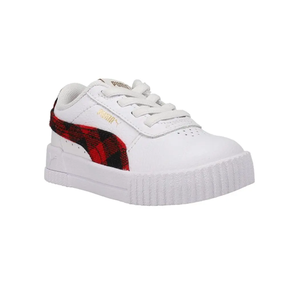 Puma Carina Winter Plaid Slip On Sneakers (Toddler) 2