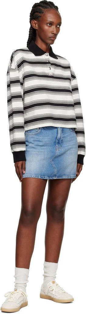 AMIRI Off-White Croc Debossed Pacific Bones Sneakers 5